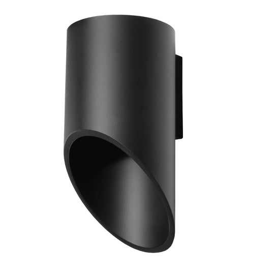 Penne Black Aluminum Wall Lamp - Minimalist G9 LED Light - 10x12x20 cm