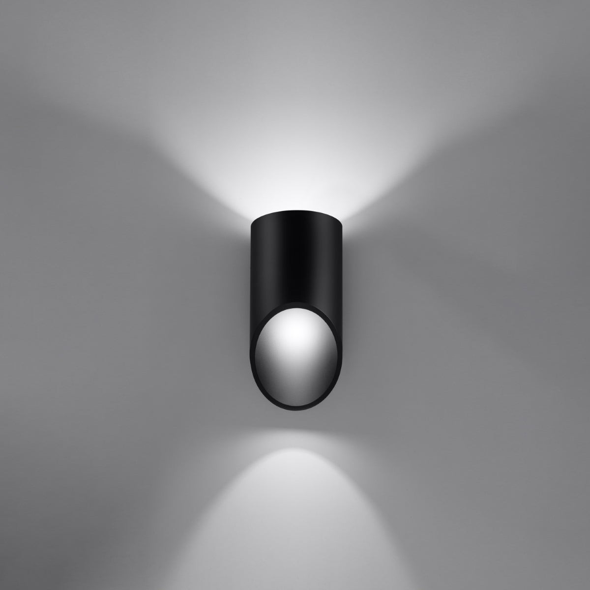 Penne Black Aluminum Wall Lamp - Minimalist G9 LED Light - 10x12x20 cm