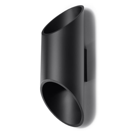 Penne Black Aluminum Wall Lamp - Minimalist G9 LED Light - 10x12x30 cm