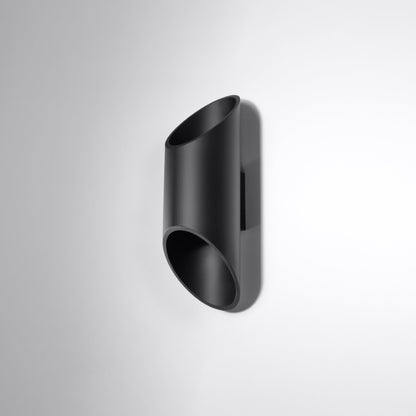 Penne Black Aluminum Wall Lamp - Minimalist G9 LED Light - 10x12x30 cm