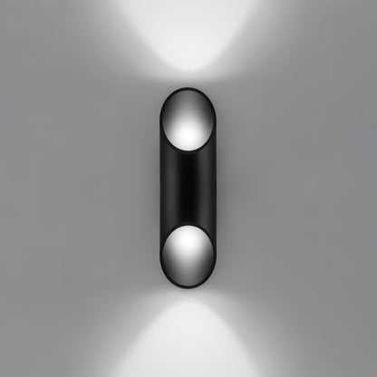 Penne Black Aluminum Wall Lamp - Minimalist G9 LED Light - 10x12x30 cm