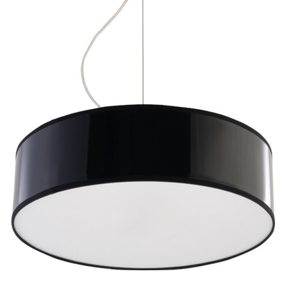 Arena Black Ceiling Lamp - Modern PVC Design - E27 LED - 35x35x11 cm