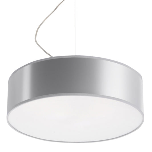 Arena Gray Ceiling Lamp - Modern PVC Design - E27 LED - 35x35x11 cm