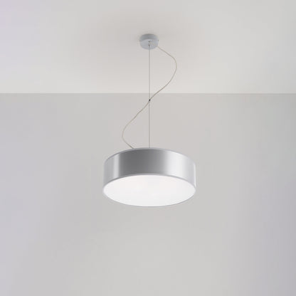 Arena Gray Ceiling Lamp - Modern PVC Design - E27 LED - 35x35x11 cm