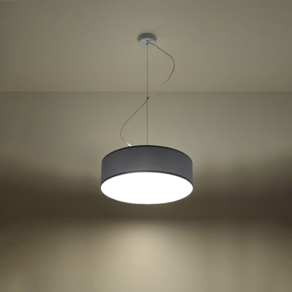 Arena Gray Ceiling Lamp - Modern PVC Design - E27 LED - 35x35x11 cm