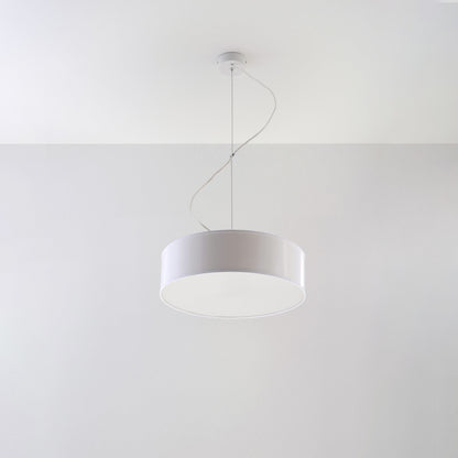 Arena White Ceiling Lamp - Modern PVC Design - E27 LED - 35x35x11 cm