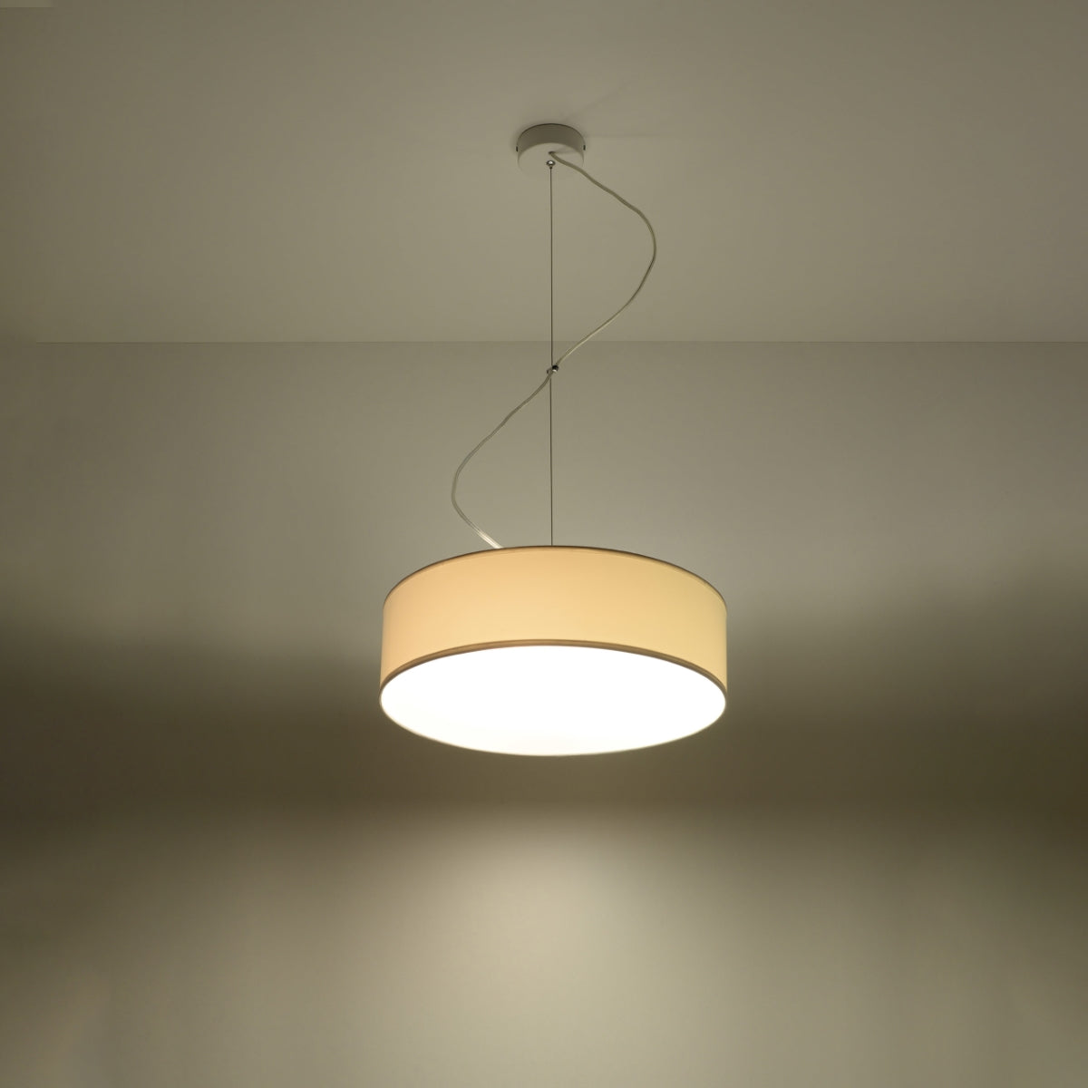 Arena White Ceiling Lamp - Modern PVC Design - E27 LED - 35x35x11 cm