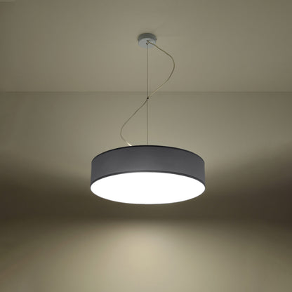 Arena Grey Ceiling Lamp - 3x E27 LED - Modern PVC Design - 45x45x11 cm