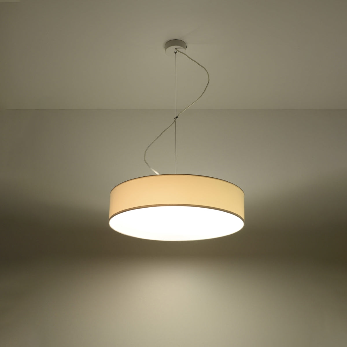 Arena White Ceiling Lamp - 3x E27 LED - Modern PVC Design - 45x45x11 cm