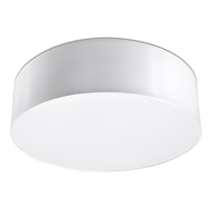 Arena Designer Ceiling Lamp - White - 2xE27 LED - Modern PVC Light Fixture