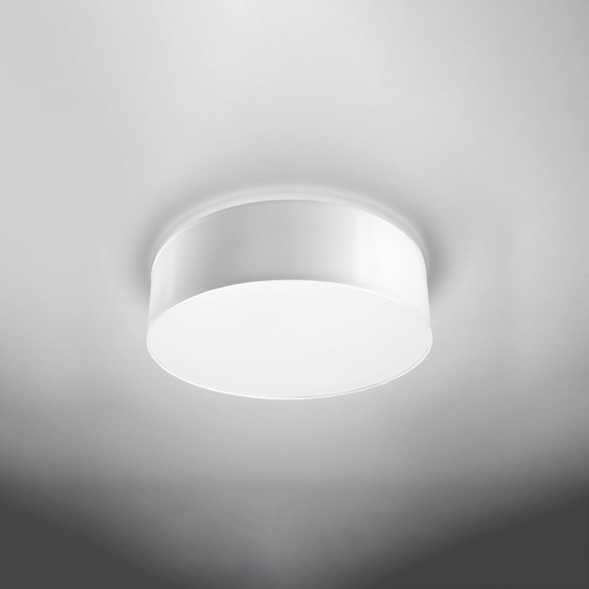 Arena Designer Ceiling Lamp - White - 2xE27 LED - Modern PVC Light Fixture