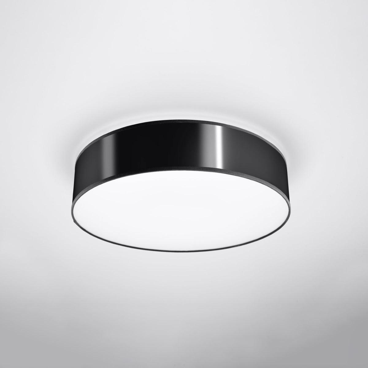 Arena Designer Ceiling Lamp - Black - 3xE27 LED - Modern PVC Light Fixture