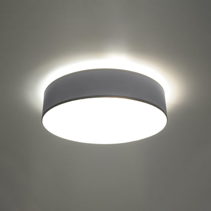 Arena Designer Ceiling Lamp - Gray - 3xE27 LED - Modern PVC Fixture