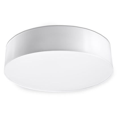 Arena Designer Ceiling Lamp - White - 3xE27 LED - Modern PVC Fixture