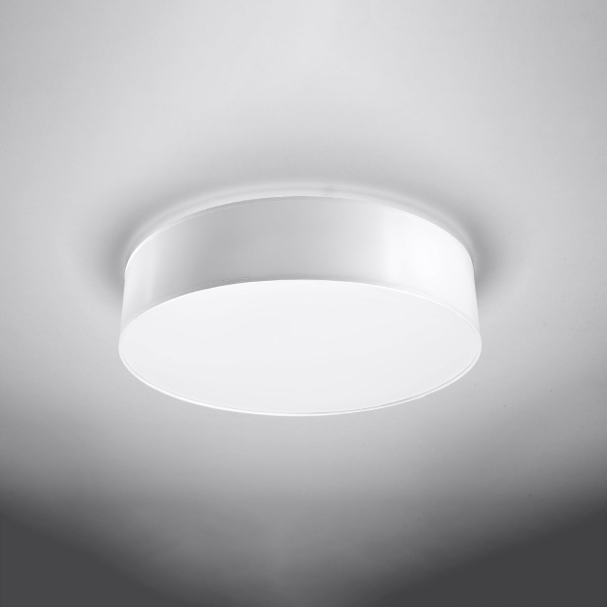 Arena Designer Ceiling Lamp - White - 3xE27 LED - Modern PVC Fixture