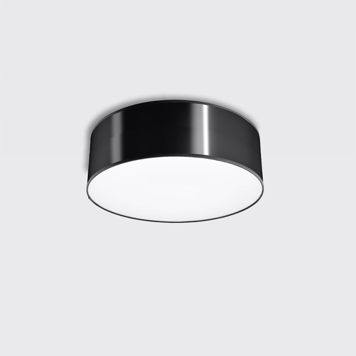 Arena Designer Ceiling Lamp - Black - 1xE27 LED - Modern PVC Fixture