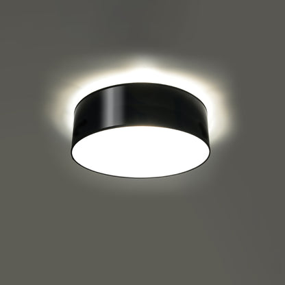 Arena Designer Ceiling Lamp - Black - 1xE27 LED - Modern PVC Fixture