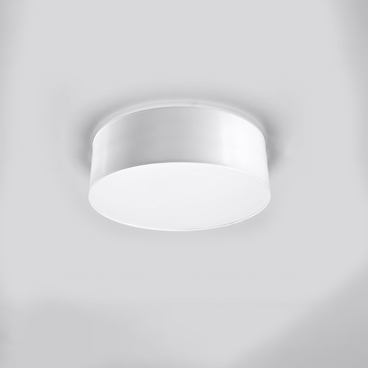 Arena Designer Ceiling Lamp - White - 1xE27 LED - Modern PVC Fixture