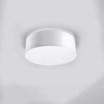 Arena Designer Ceiling Lamp - White - 1xE27 LED - Modern PVC Fixture