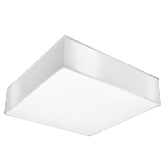 Horus Modern Ceiling Lamp - White PVC - 2x E27 LED Compatible