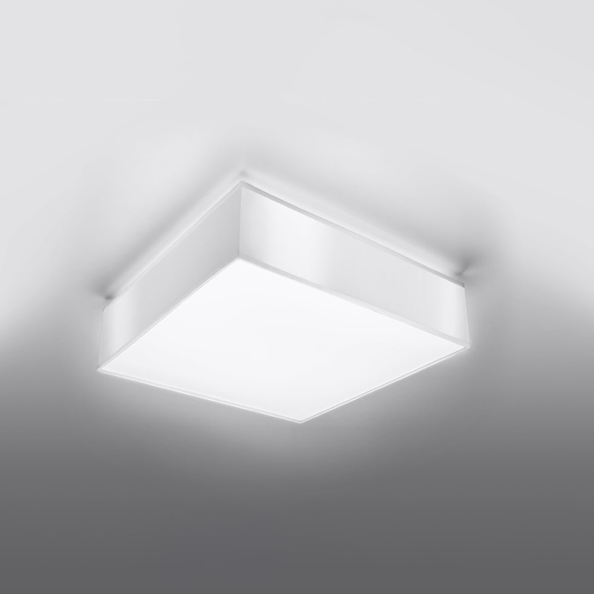 Horus Modern Ceiling Lamp - White PVC - 2x E27 LED Compatible