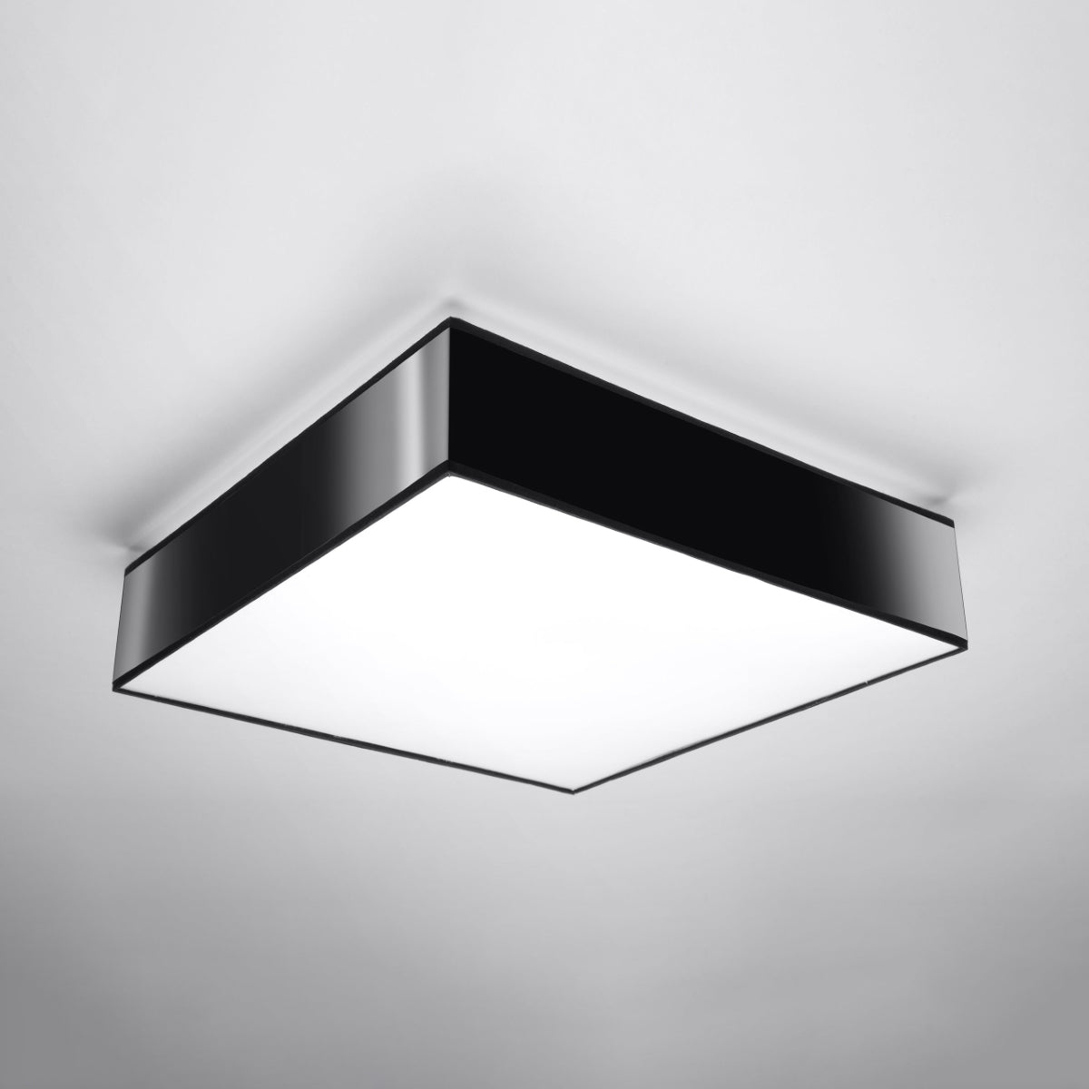 Horus Modern Ceiling Lamp - Black PVC - 3x E27 LED Compatible