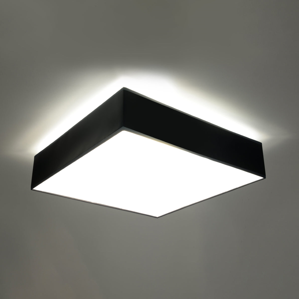 Horus Modern Ceiling Lamp - Black PVC - 3x E27 LED Compatible