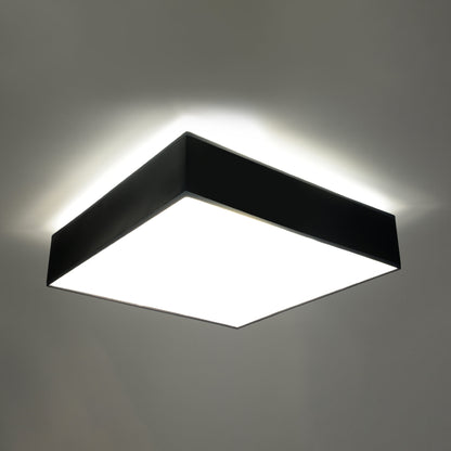 Horus Modern Ceiling Lamp - Black PVC - 3x E27 LED Compatible