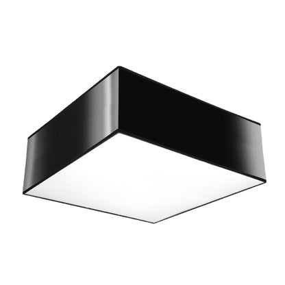 Horus Modern Ceiling Lamp - Black PVC - 1x E27 LED Compatible