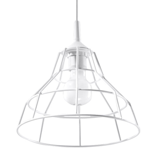 Anata Modern Ceiling Lamp - White Steel - E27 LED Compatible