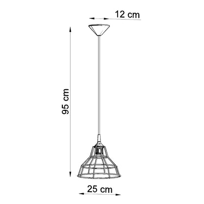 Anata Modern Ceiling Lamp - White Steel - E27 LED Compatible