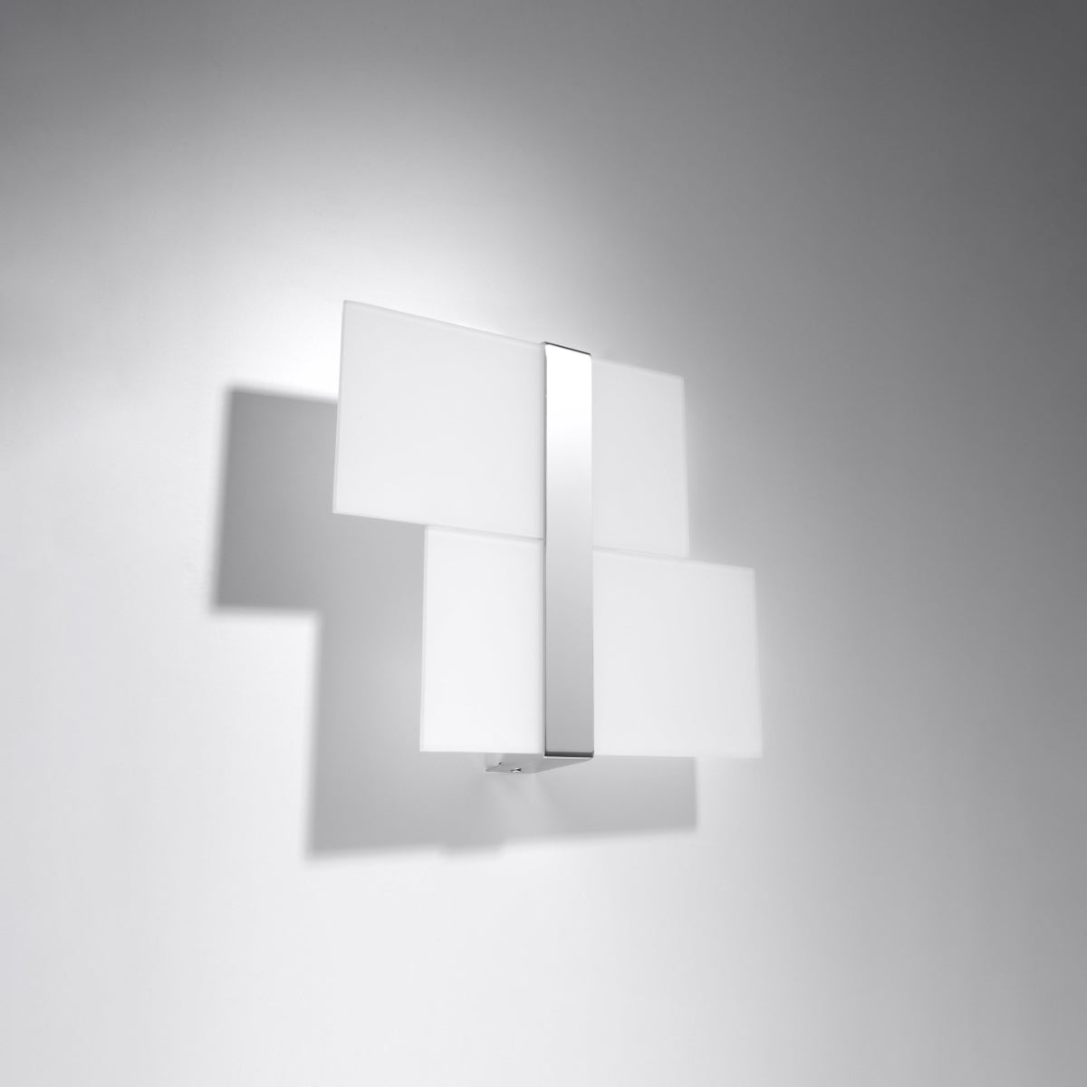 Massimo Wall Lamp - Chrome & White - G9 Max 8W - Modern Smokey Lighting