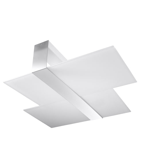 Massimo Ceiling Lamp - Chrome & White - E27 Max 15W - Modern Scandinavian Design