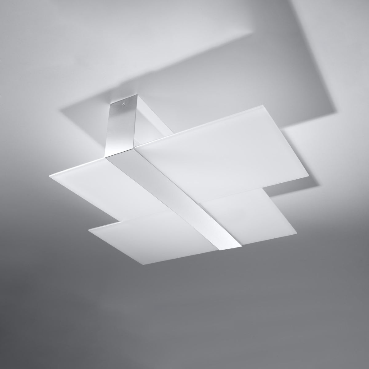 Massimo Ceiling Lamp - Chrome & White - E27 Max 15W - Modern Scandinavian Design