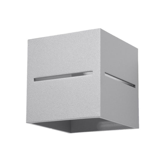 Lobo Gray Wall Lamp - Minimalist Aluminum Design - G9 Socket - 10x12x10 cm