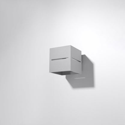 Lobo Gray Wall Lamp - Minimalist Aluminum Design - G9 Socket - 10x12x10 cm