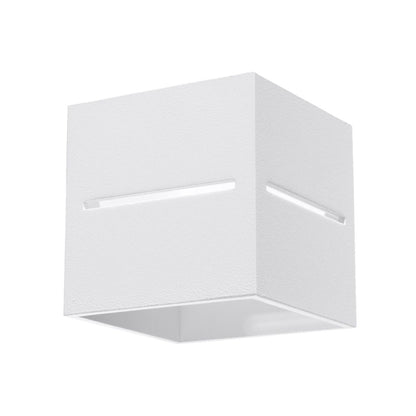 Lobo White Wall Lamp - Minimalist Aluminum Design - G9 Socket - 10x12x10 cm