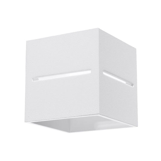 Lobo White Wall Lamp - Minimalist Aluminum Design - G9 Socket - 10x12x10 cm