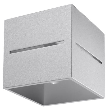 Lobo Gray Ceiling Lamp - Minimalist Aluminum Design - G9 LED Socket - 10x10x10 cm