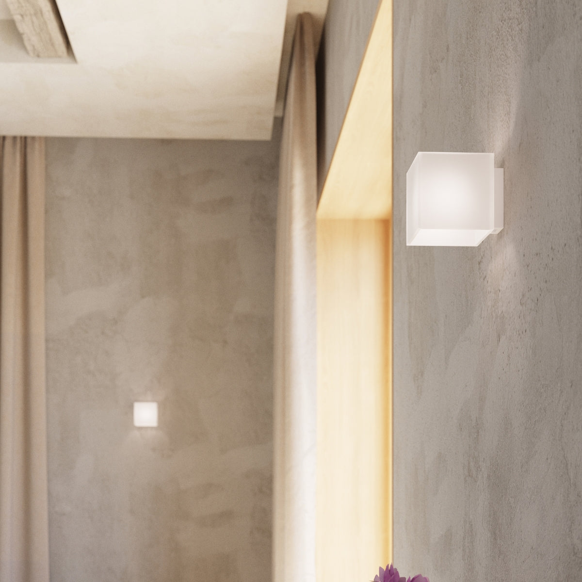 Rico Ceiling Lamp - White Glass Shade - G9 LED Socket - Minimalist Design