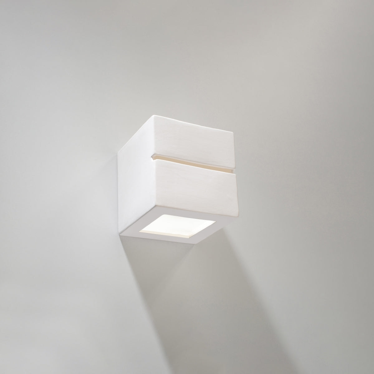 LEO LINE - Wall Lamp Ceramic - Modern Design - Paintable Surface - E27 Compatible - Up & Down Lighting Effect