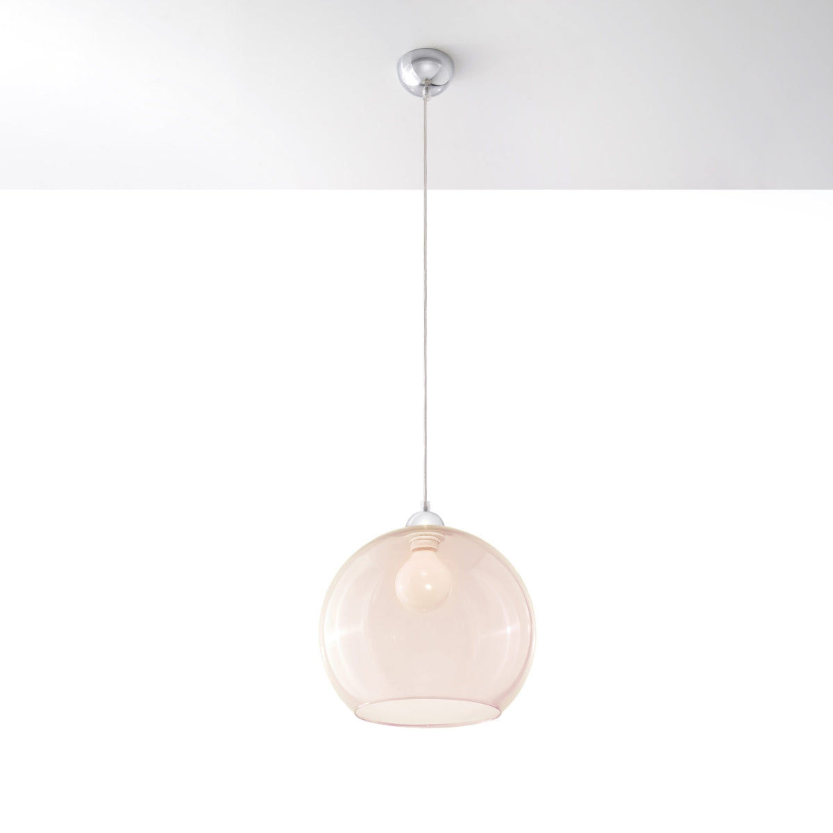 BALL Glass Pendant Lamp - Minimalist Design - 8 Color Options - E27 Bulb Compatible - Even Light Distribution