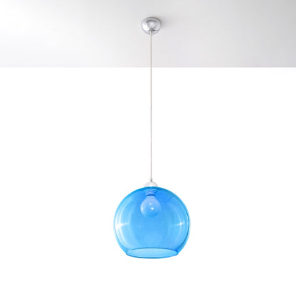 BALL Glass Pendant Lamp - Sphere Design - 8 Color Options - E27 Bulb Compatible - Even Light Distribution