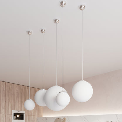 UGO - Pendant Lamp 20 - Modern Hanging Ball Lamp - Chrome/Gold Accent - E27 Compatible