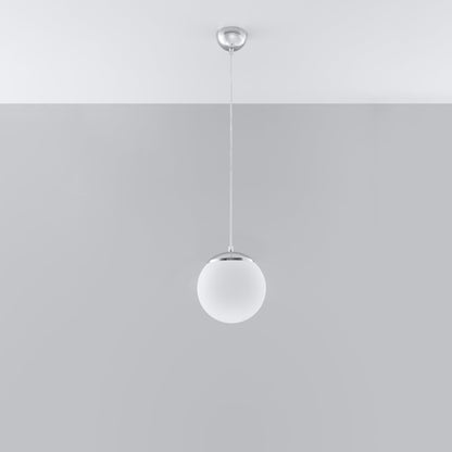 UGO - Pendant Lamp 20 - Modern Hanging Ball Lamp - Chrome/Gold Accent - E27 Compatible