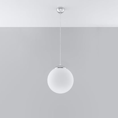 UGO - Pendant Lamp 30 - Modern Hanging Ball Lamp - Chrome/Gold Accent - E27 Compatible