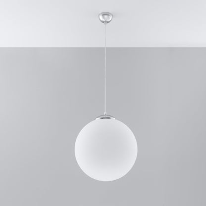 UGO - Pendant Lamp 40 - Elegant Hanging Ball Lamp - Chrome/Gold Accent - E27 Compatible