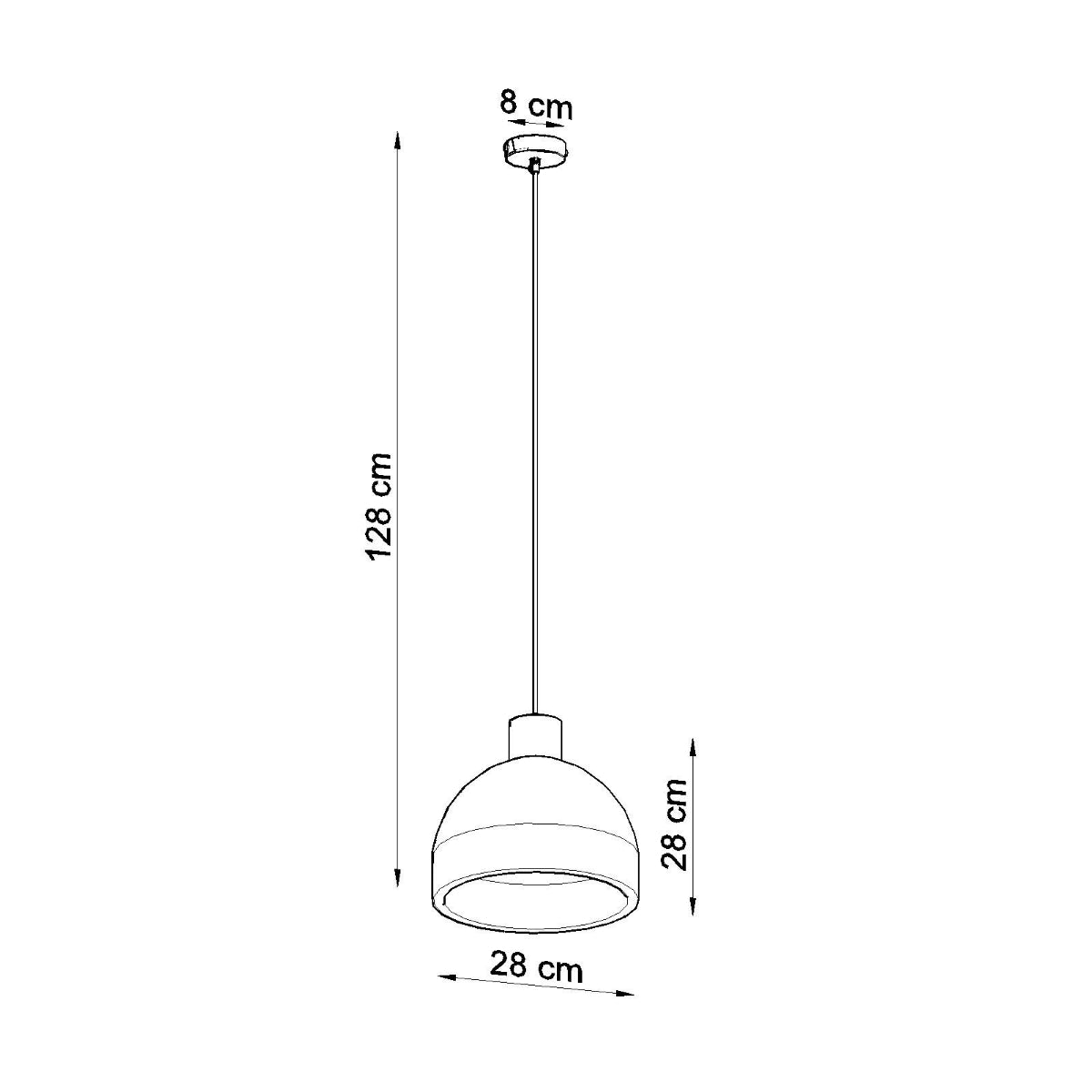 Pendant Lamp Damaso - Industrial Concrete Design - Minimalist Loft Style - Durable Light Gray Concrete - Universal Mounting System - Replaceable E27 Bulb