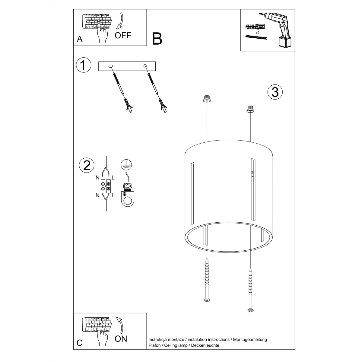 Ceiling Lamp Inez White - Modern Perforated Ceiling Light - Aluminum - Replaceable G9 Bulbs - Elegant White Finish - Futuristic Lighting Effect