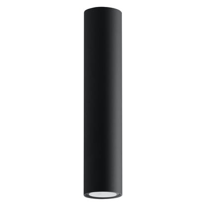 Ceiling Lamp Lagos 30 Black - Modern Black Ceiling Light - Powder-Coated Steel - Replaceable GU10 Bulbs - Elegant Cylindrical Design